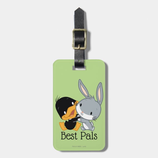 Chibi DAFFY DUCK™ & BUGS BUNNY™ Luggage Tag (Front Vertical)
