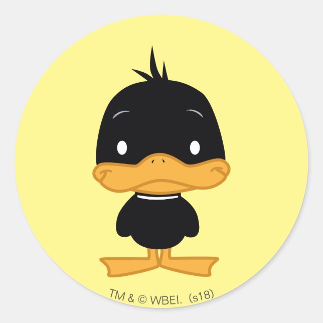 Chibi DAFFY DUCK™ Classic Round Sticker (Front)