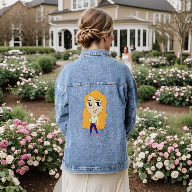 chibi   denim jacket (Wedding Back)