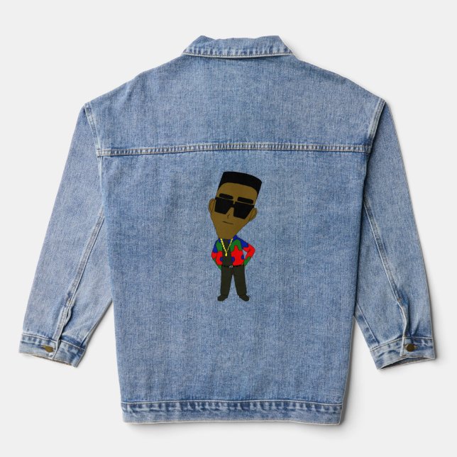 chibi  denim jacket (Back)