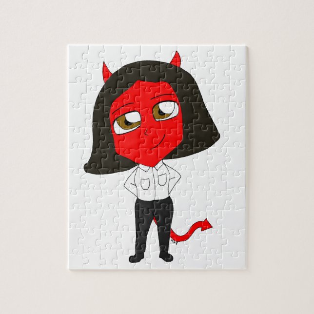 chibi devil girl jigsaw puzzle (Vertical)