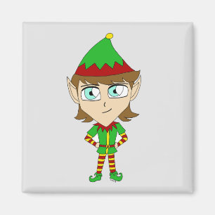 chibi elf magnet