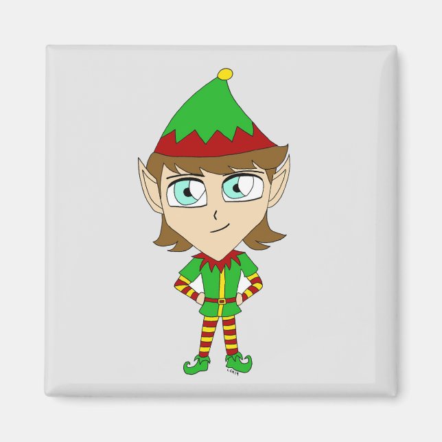 chibi elf  magnet (Front)