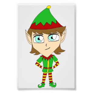 chibi elf  photo print