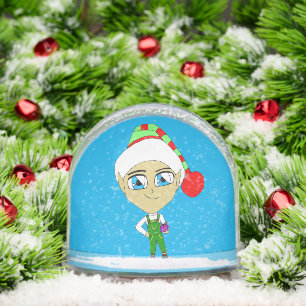 chibi elf    snowglobe