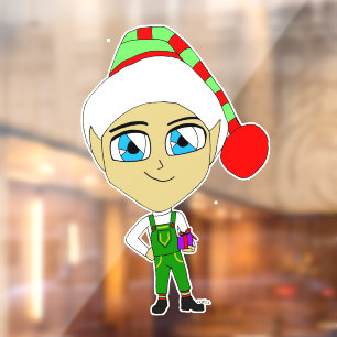 chibi elf  window cling