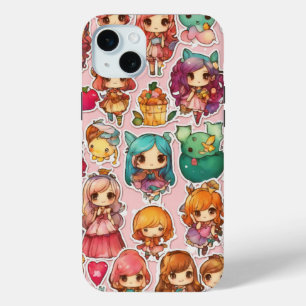 Chibi Fairytale Magic Whimsical Art  iPhone 15 Mini Case