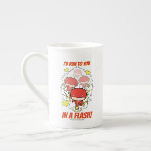 Chibi Flash - I'd Run To You In A Flash Valentine Bone China Mug