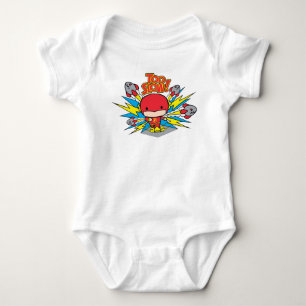 Chibi Flash Outrunning Rockets Baby Bodysuit