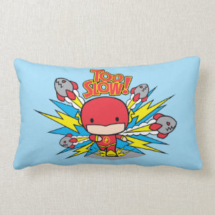 Chibi Flash Outrunning Rockets Lumbar Cushion