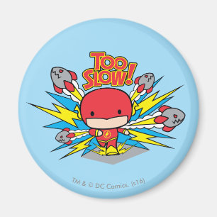 Chibi Flash Outrunning Rockets Magnet