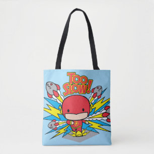 Chibi Flash Outrunning Rockets Tote Bag
