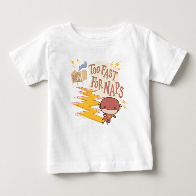 Chibi Flash | Too Fast For Naps Baby T-Shirt (Front)