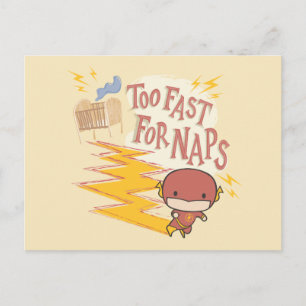 Chibi Flash   Too Fast For Naps Postcard