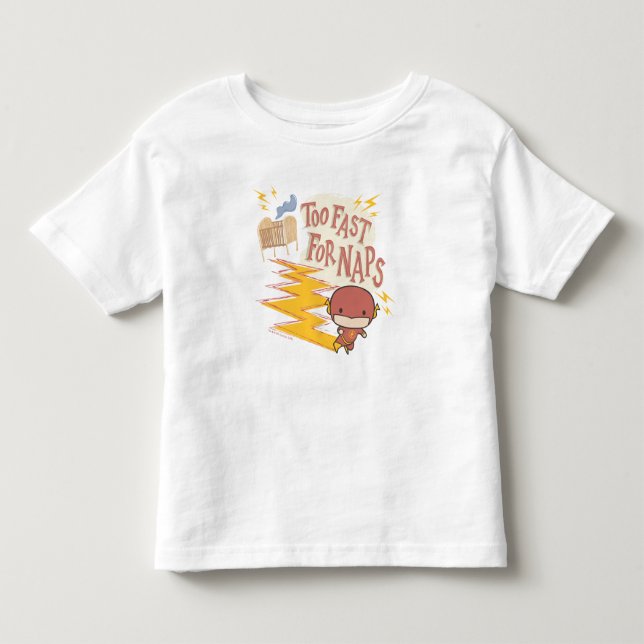 Chibi Flash | Too Fast For Naps Toddler T-Shirt (Front)