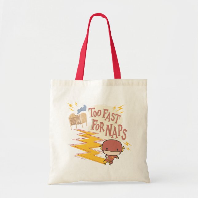 Chibi Flash | Too Fast For Naps Tote Bag (Front)