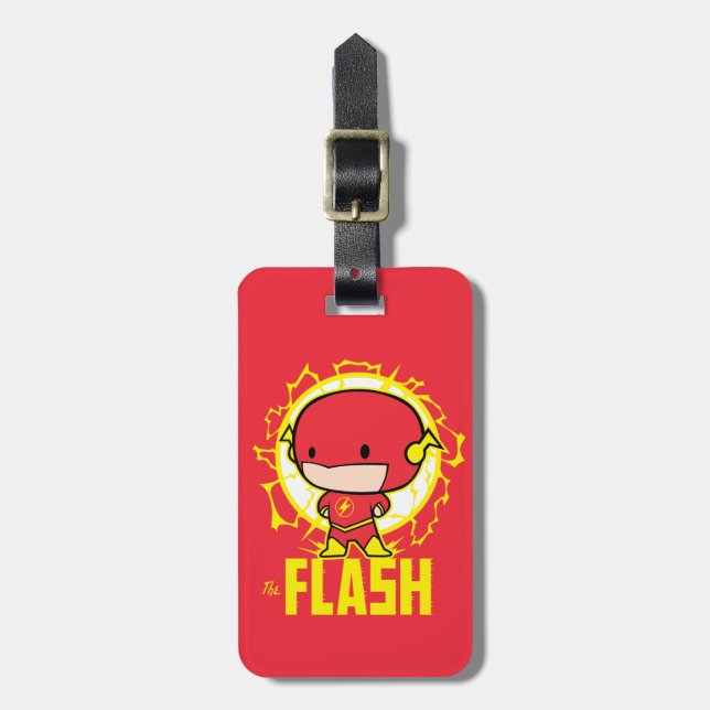 Chibi Flash With Electricity Luggage Tag (Front Vertical)