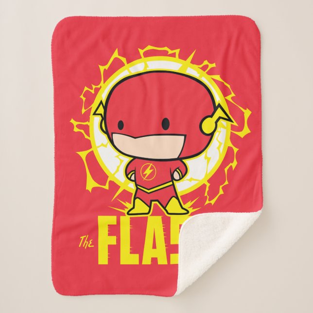 Chibi Flash With Electricity Sherpa Blanket (Front)