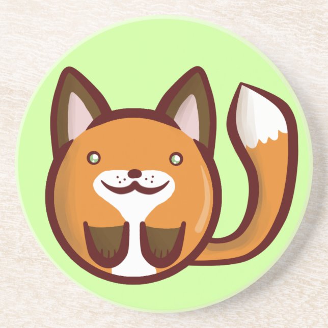 Chibi Fox Coaster (Front)