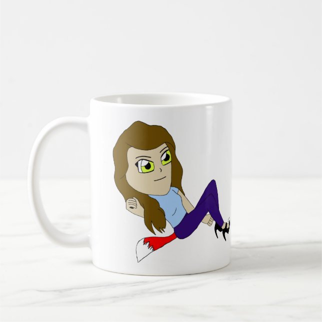 chibi foxy girl  coffee mug (Left)
