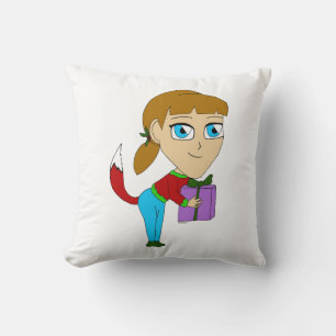 chibi foxy girl  cushion