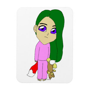 chibi foxy girl   magnet