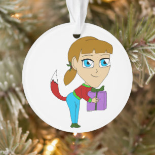 chibi foxy girl    ornament