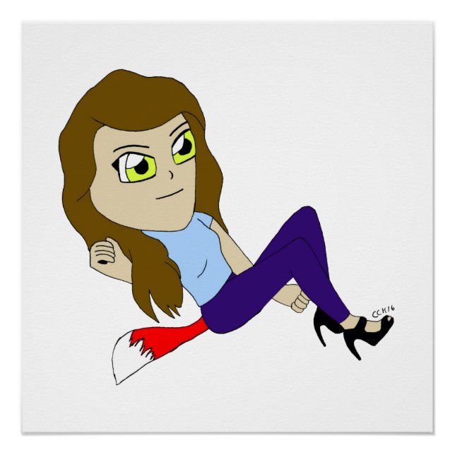 chibi foxy girl     poster (Front)