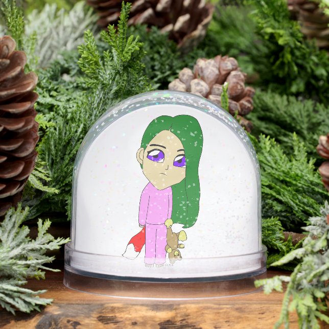 chibi foxy girl   snowglobe (Winter)