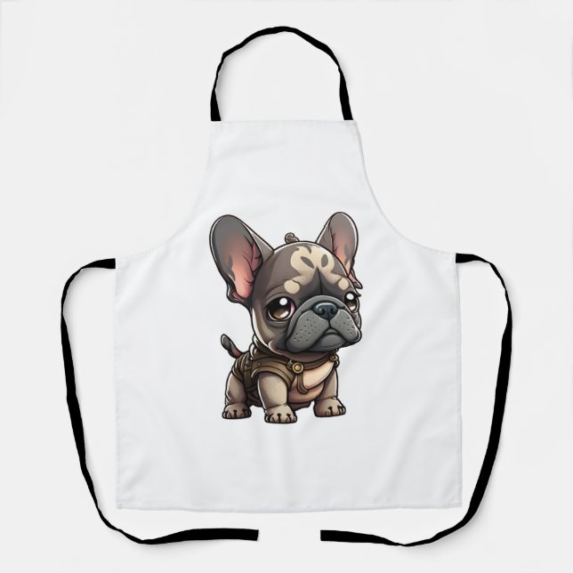 Chibi French Bulldog Apron (Front)