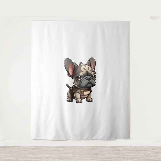 Chibi French Bulldog Tapestry (Front)
