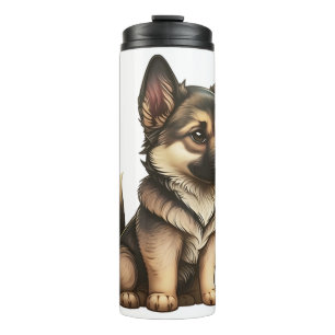 Chibi German Shepherd Thermal Tumbler