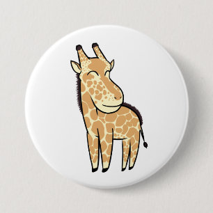 Chibi Giraffe 7.5 Cm Round Badge
