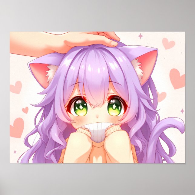 Chibi Girl Cute Portrait Poster (Front)