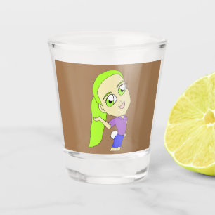 chibi girl with a bunny tail shot glass