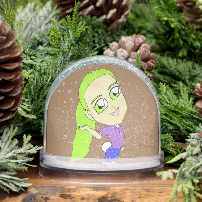 chibi girl with a bunny tail   snowglobe (Winter)