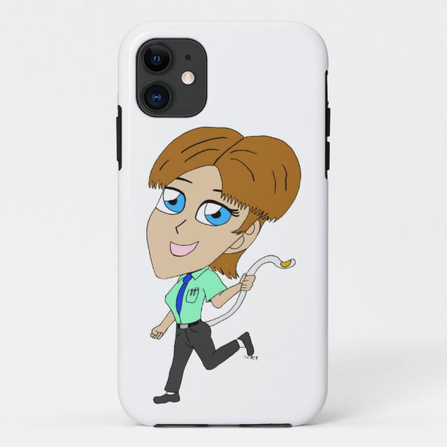 chibi girl with a tail  Case-Mate iPhone case (Back)