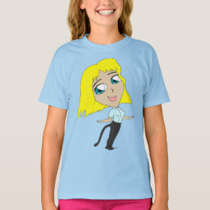 chibi girl with a tail   T-Shirt