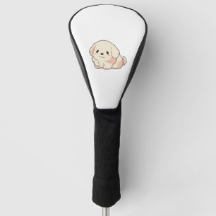 Chibi Golden Retriever Puppy Golf Head Cover