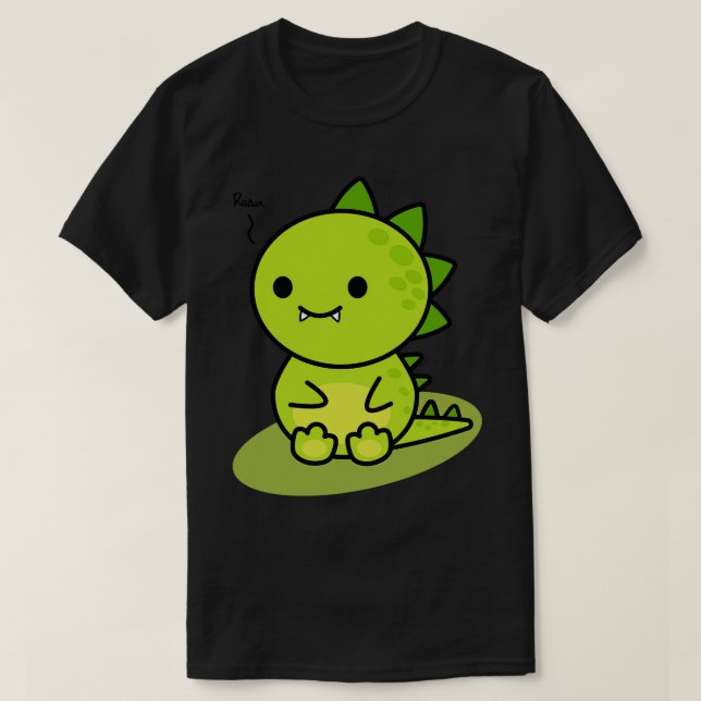 Chibi green dragon T-Shirt (Design Front)