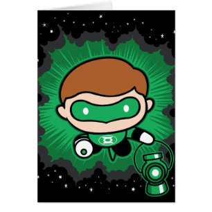 Chibi Green Lantern Flying Through Space