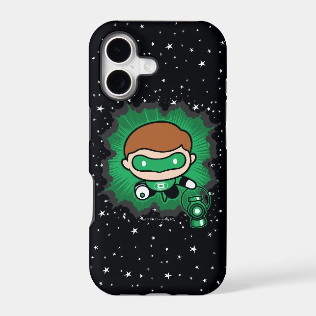 Chibi Green Lantern Flying Through Space (Back)