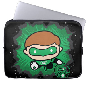 Chibi Green Lantern Flying Through Space Laptop Sleeve