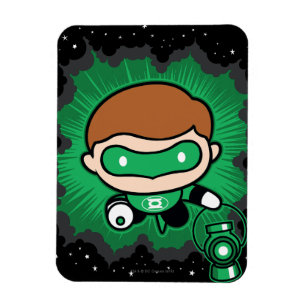 Chibi Green Lantern Flying Through Space Magnet