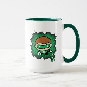 Chibi Green Lantern Flying Through Space Mug