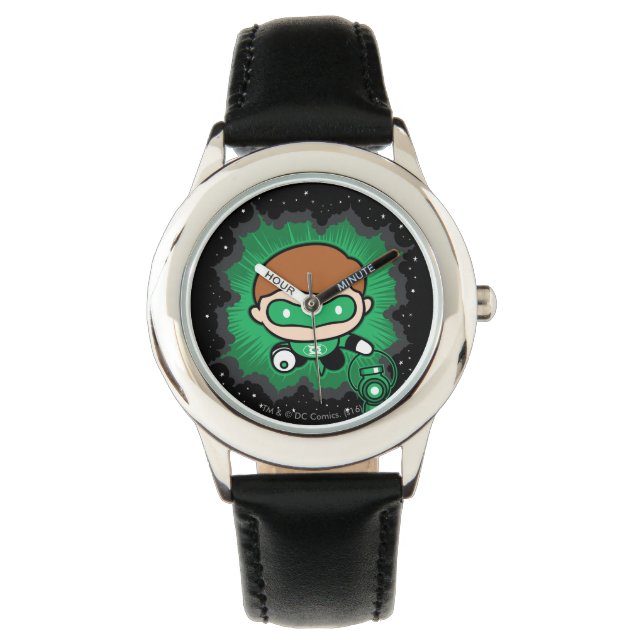 Chibi Green Lantern Flying Through Space Watch (Front)