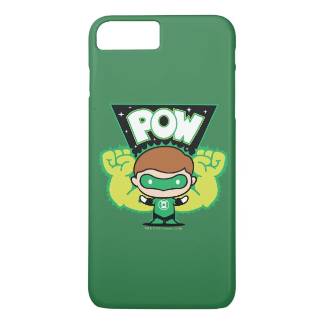 Chibi Green Lantern Forming Giant Fists Case-Mate iPhone Case (Back)