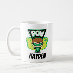 Chibi Green Lantern Forming Giant Fists Coffee Mug