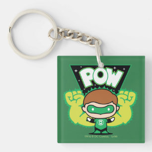 Chibi Green Lantern Forming Giant Fists Key Ring