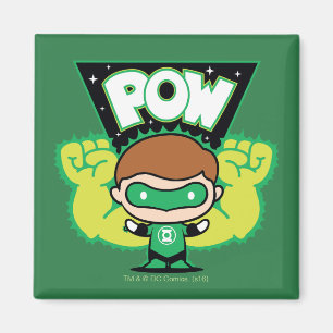 Chibi Green Lantern Forming Giant Fists Magnet